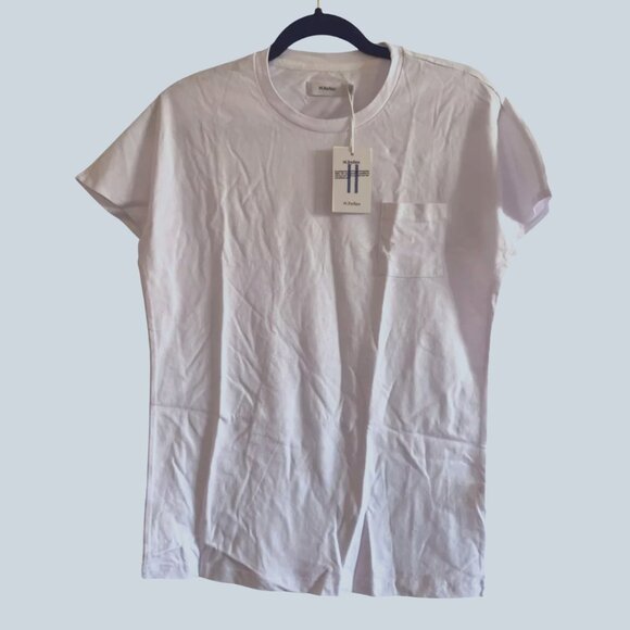 W.Reflex. Men's White Short T-Shirt. NWT. Size says Large but Fits Extra S Slim - Picture 1 of 9